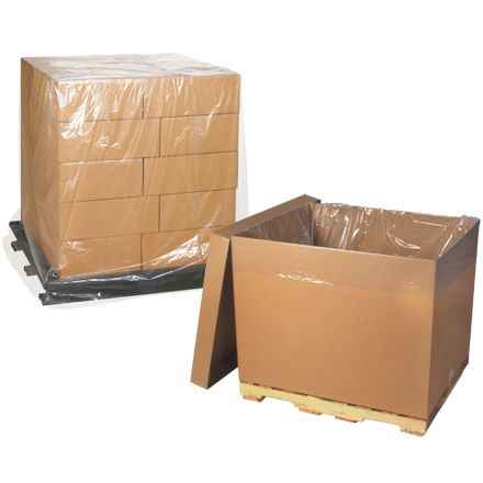 54 x 44 x 96"  - 2 Mil Clear Pallet Covers