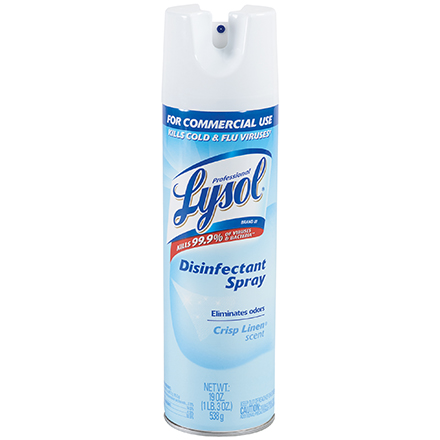 Lysol<span class='rtm'>®</span> Crisp Linen Scent Disinfectant Spray - 19 oz. Spray Can