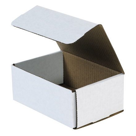 7 <span class='fraction'>1/8</span> x 5 x 3" White Corrugated Mailers