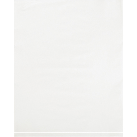 12 x 15" - 2 Mil White Flat Poly Bags (100 Pack)