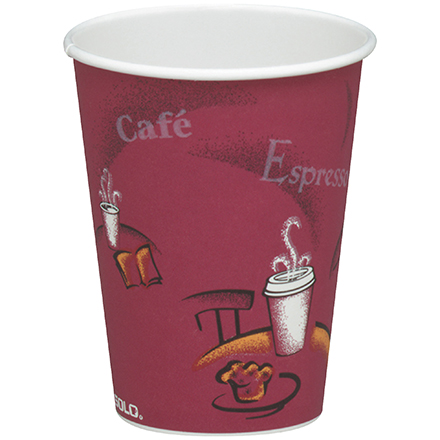 Solo<span class='rtm'>®</span> Paper Hot Cups - 8 oz., Bistro Design