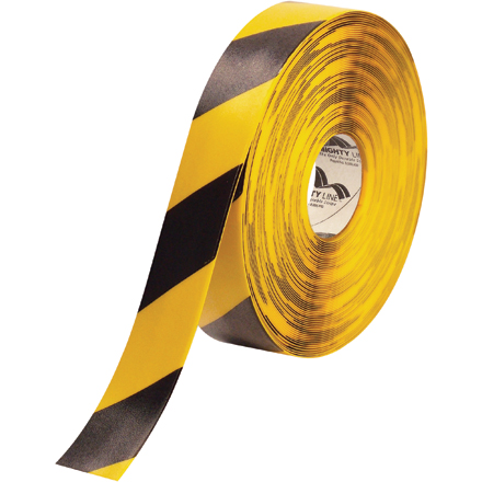 2" x 100' Yellow/Black Mighty Line<span class='tm'>™</span> Deluxe Safety Tape