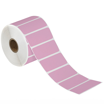 3 x 1" Pink Desktop Direct Thermal Label