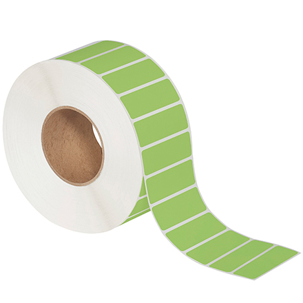 3 x 1" Green Direct Thermal Labels